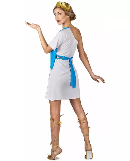 Blue Greek Empress Costume for Women, Size: Medium, image 3
