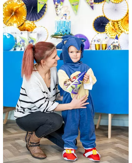 Luksuriøst Sonic-kostyme til barn, Størrelse: 3–4 år (90–104 cm), bilde 2