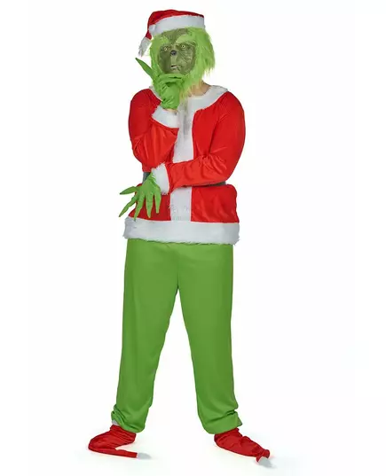 Grumpy Green Monster-kostyme til voksne, Størrelse: X-Large/XX-Large, bilde 2