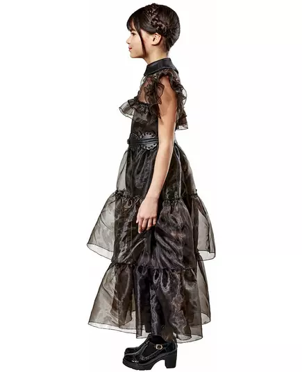 Wednesday Addams Ball Gown Costume for Kids, Size: 14-16 years (158 to 170 cm), image 2