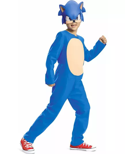 Basic Sonic costume for children, Size: 3-4 years (97 - 109 cm), image 2