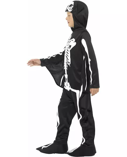 Halloween-kostyme for barn med flaggermusskjelett, Størrelse: 10–12 år (145/158 cm), bilde 3