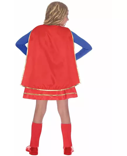 Klassisk Supergirl-kostyme til jenter, Størrelse: 10–12 år (146 cm), bilde 2