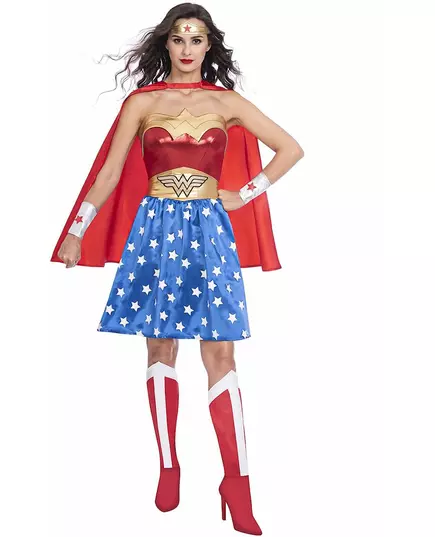 Klassisk Wonder Woman-kostyme for kvinner, Størrelse: X-Large, bilde 2