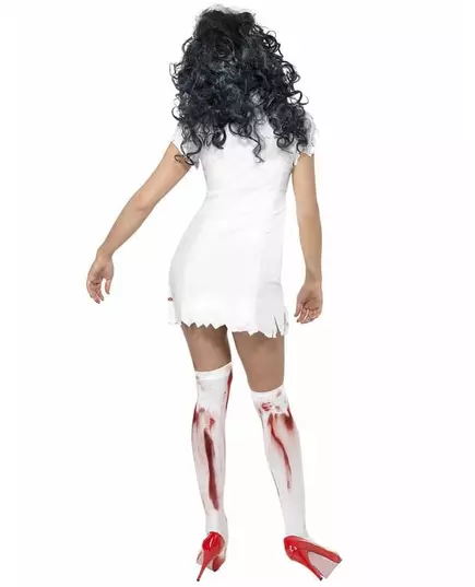 Zombiesykepleierkostyme til dame Halloween, Størrelse: Medium, bilde 3