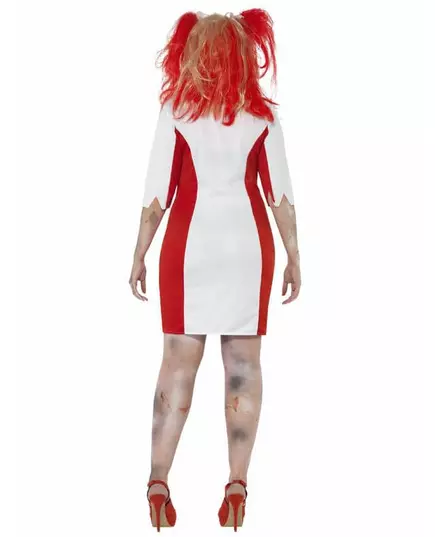 Pluss størrelse zombie-sykepleierkostyme til dame til Halloween, Størrelse: XXX-Large, bilde 3