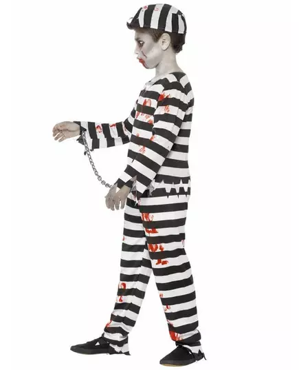 Zombiefangekostyme til gutter Halloween, Størrelse: 10–12 år (145/158 cm), bilde 3