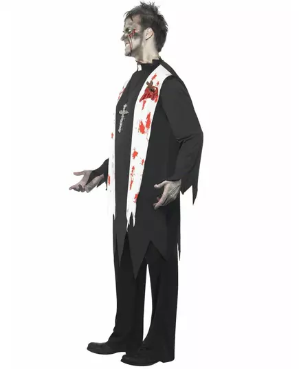 Religious zombie costume for men Halloween, Size: M, image 3