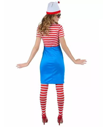 Women's Striped Hiker Costume, Size: Large, image 3