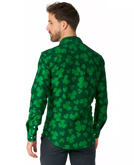 Suitmeister herreskjorte med kløvermotiv fra St. Patricks dag, Størrelse: X-Large (EU 56-58), bilde 3