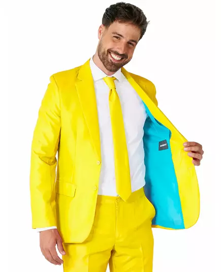 Mr. Solid gul herredress Suitmeister, Størrelse: Medium (EU 48-50), bilde 3