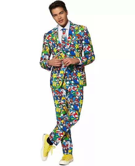 Mr. Super Mario voksenkostyme Motsetninger, Størrelse: Medium/Large (EU 52), bilde 3