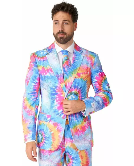 Mr. Tie-Dye Kostyme til Voksen Opposuits, Størrelse: Large (EU 52-54), bilde 3