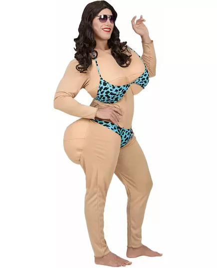 Adult beach bimbo costume, Size: X-Large, image 3