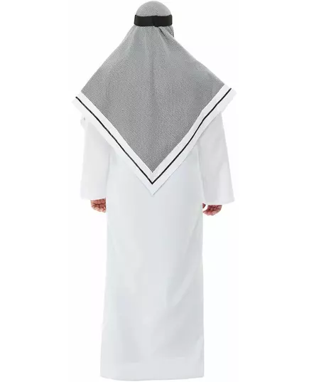 Deluxe white sheikh costume for adults, Size: Medium, image 3