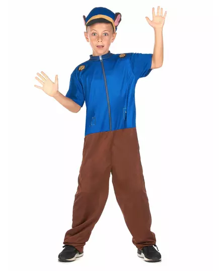 Blue police dog costume for children, Size: 4-6 years(110-120 cm), image 3