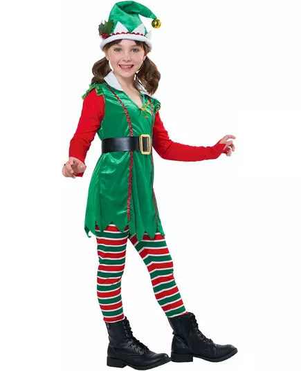 Luksuriøst jule-alvkostyme for jenter, Størrelse: 6–8 år (134 cm), bilde 3