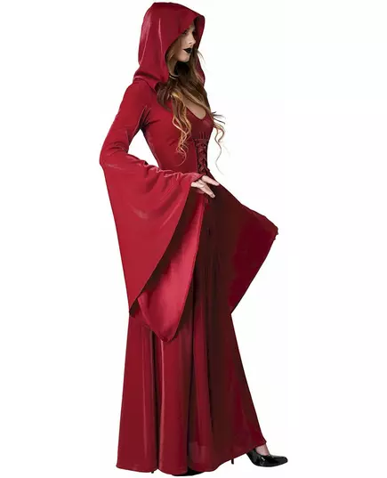 Gothic costume red dress for women, Size: X-Small (36/38), image 3