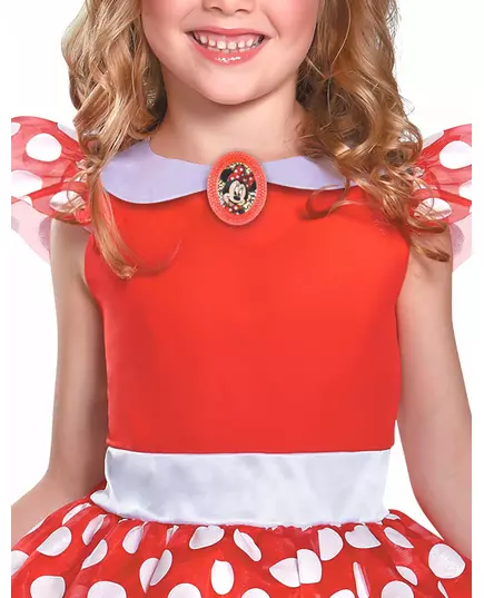 Klassisk rødt Minnie Mus-kostyme til jenter, Størrelse: 3–4 år (97–109 cm), bilde 3