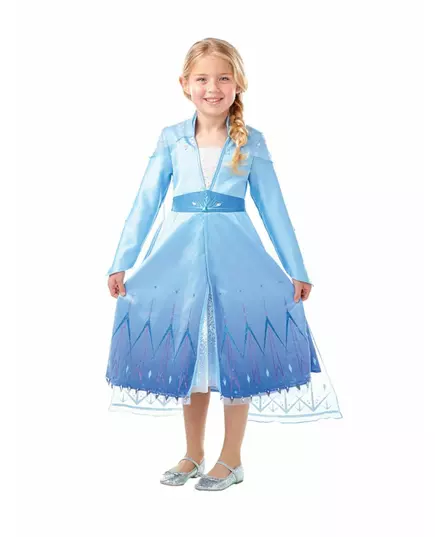 Premium Elsa Frozen 2 costume for girls, Size: 7-8 years (122 to 128 cm), image 3