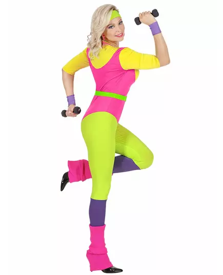 80s aerobics teacher costume for women, Size: Small, image 3