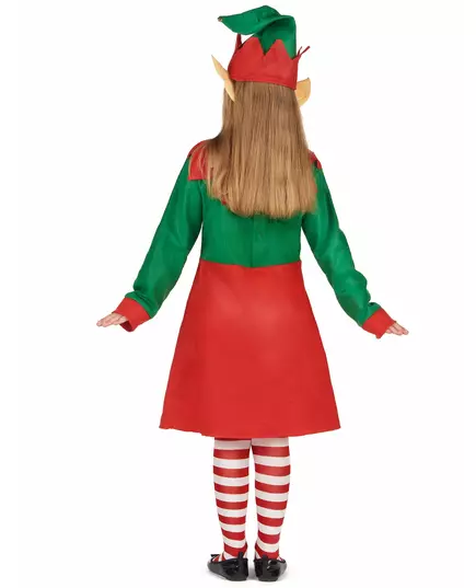 Girls' Christmas elf dress costume, Size: 7-9 years (M), image 3