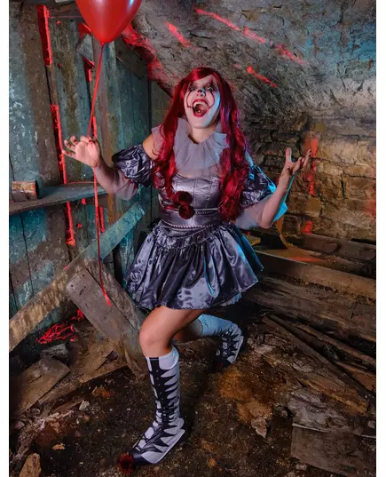 Pennywise-kostymekjole til kvinner, Størrelse: Medium, bilde 3