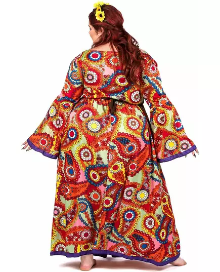 Plus size hippie dress costume for women, Size: XXX-Large, image 3