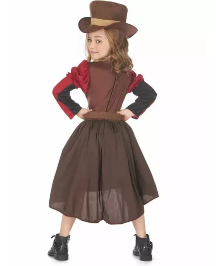 Luxury steampunk costume for girls, Size: 4-6 years (110-120 cm), image 3