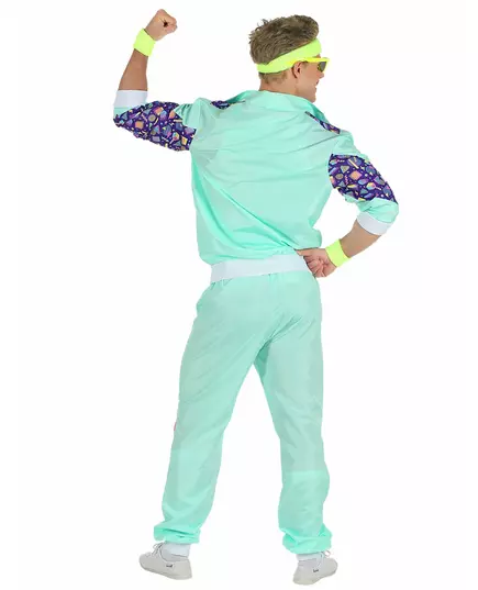 Men's 80s tracksuit costume, Size: XX-Large, image 3