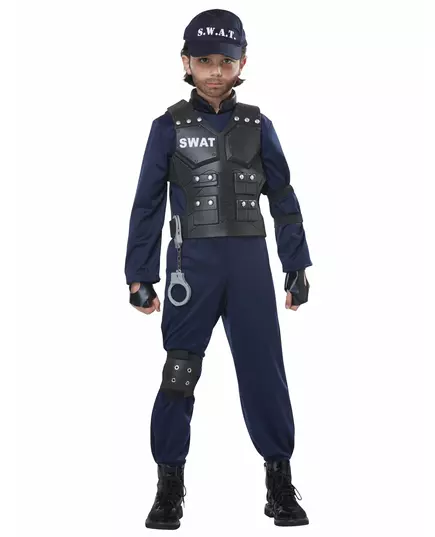 Luxury swat costume for children, Size: 8-10 years (140 cm), image 3