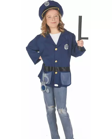 Children's police officer costume with accessories, Size: 3-4 years (92-104 cm), image 3