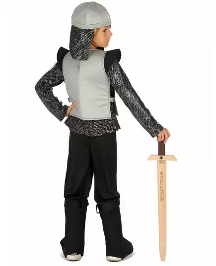 Yellow Lion Knight Costume for Boys, Size: 5-6 years(S), image 3