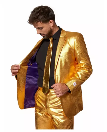 Mr. Groovy Gold-kostyme til menn fra Opposuits, Størrelse: Medium (EU 48-50), bilde 4