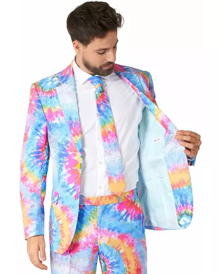 Mr. Tie-Dye Kostyme til Voksen Opposuits, Størrelse: Medium (EU 48-50), bilde 4