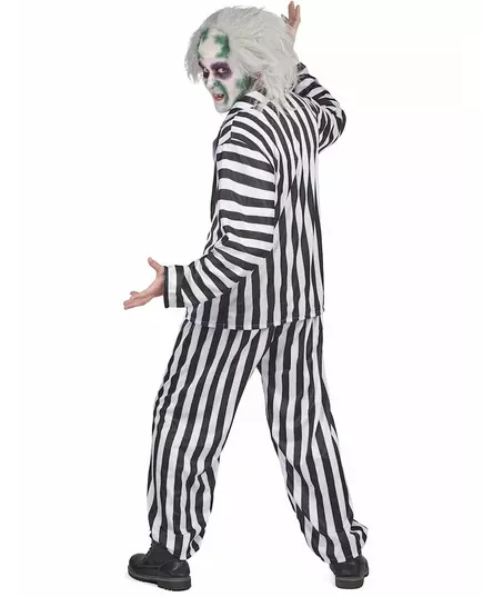 Beetlejuice-kostyme for menn, Størrelse: X-Large, bilde 4