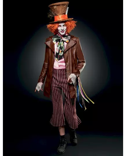 Deluxe Deranged Hatter Costume for Men, Size: Large (52/54), image 4