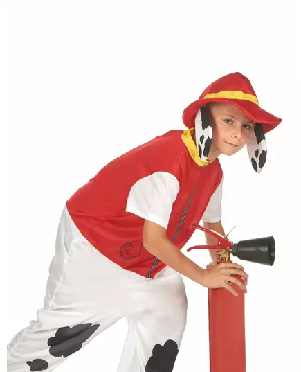 Red firefighter dog costume for children, Size: 7-9 years (120-130 cm), image 4