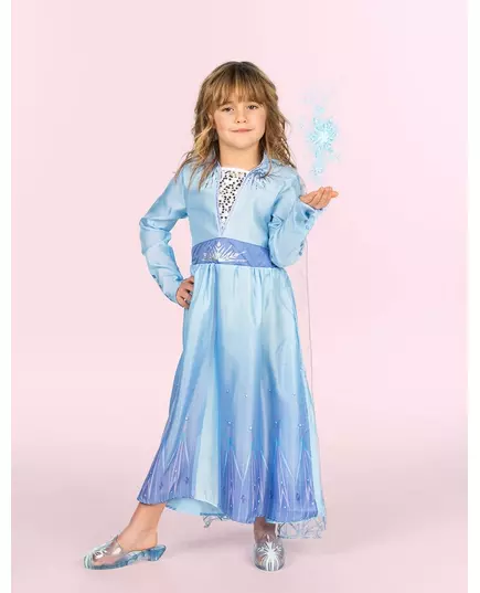 Klassisk Elsa Frost 2-kostyme for jenter, Størrelse: 9–10 år (134 – 140 cm), bilde 4