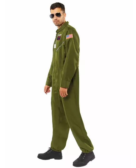 Top Gun jumpsuit costume for men, Size: Large, image 4