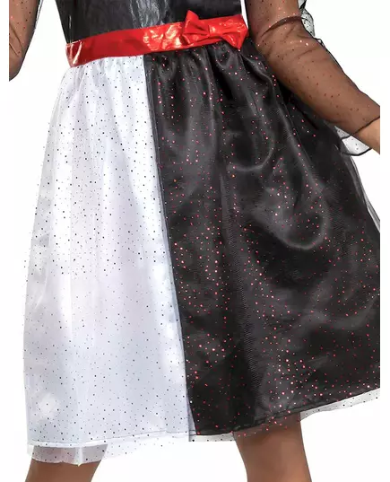 Classic Cruella costume for girls, Size: 5-6 years (109 - 126 cm), image 3