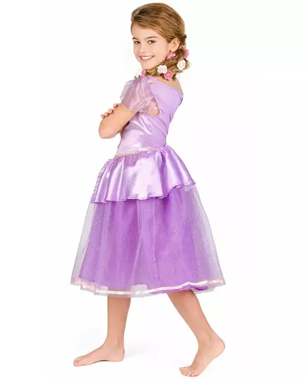 Deluxe Rapunzel costume for girls, Size: 5-6 years (109 - 126 cm), image 4