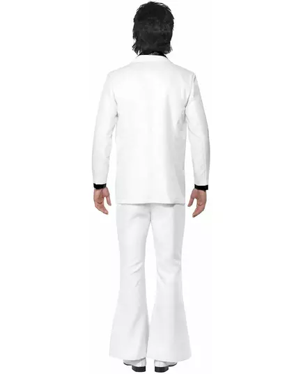 White disco costume for men, Size: Large, image 4