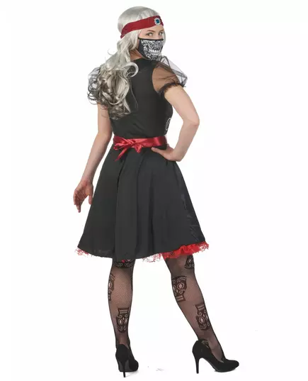 Black and white fortune teller costume for women, Size: Small, image 4
