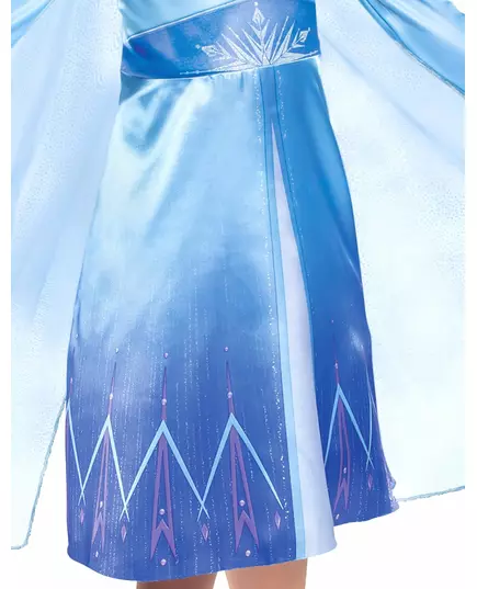 Klassisk Elsa Frost 2-kostyme for jenter, Størrelse: 5–6 år (109–126 cm), bilde 3