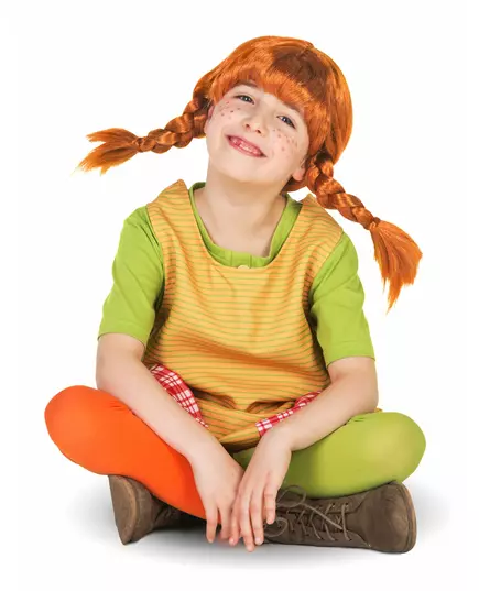 Pippi Langstrømpe-kostyme til jenter, Størrelse: 9–10 år (134–140 cm), bilde 4