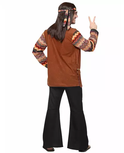 Men's nature hippie costume, Size: X-Large, image 4