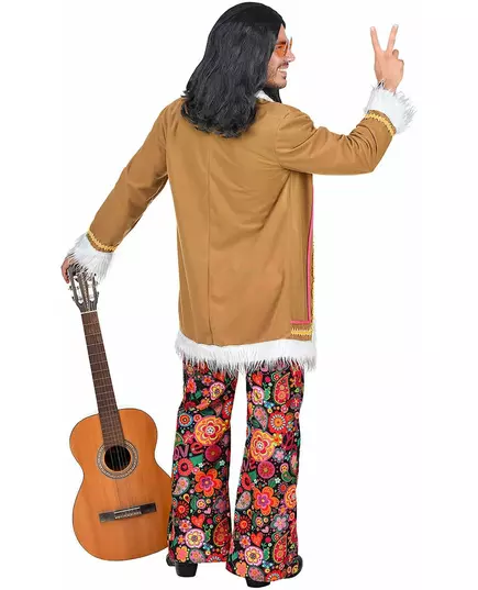 Woodstock hippiekostyme for menn, Størrelse: Medium, bilde 4