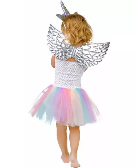 Pastel floral unicorn costume for girls, Size: 7-9 years (120-130 cm), image 3