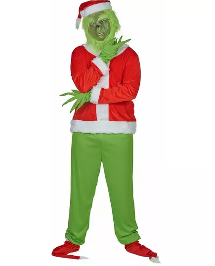 Grumpy Green Monster-kostyme til voksne, Størrelse: X-Large/XX-Large, bilde 3